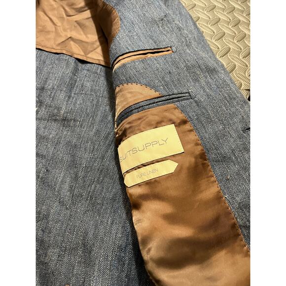Suitsupply Baird Mcnutt Irish Linen Sport Coat Blazer 96 US Med Havana‎ Relaxed - Picture 8 of 11